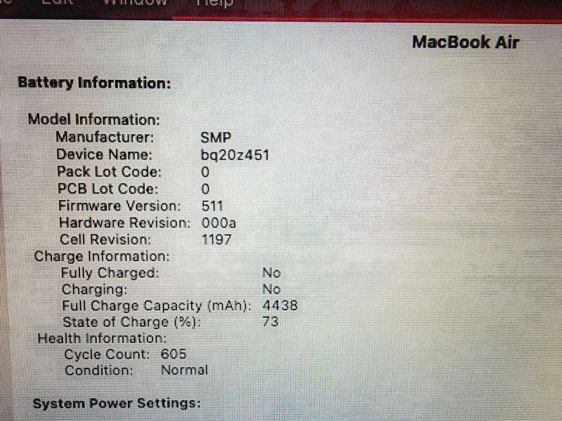 Apple Macbook Air 2015 11\\" Core i7-5650U @ 2.2GHz 8GB DDR3 250GB SSD (