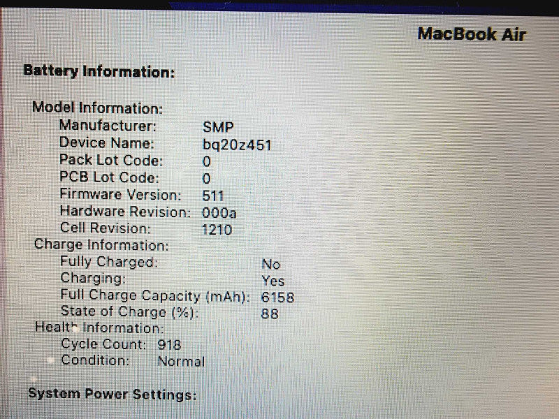 Apple Macbook Air 2015 13\\" Core i5-5250U @ 1.6GHz 4GB DDR3 250GB SSD (