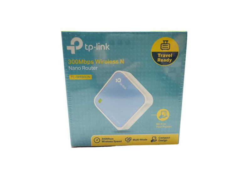 TP-LINK TL-WR802N 802.11n Ethernet Wireless Nano Pocket Router 300mbps Brand New Q$