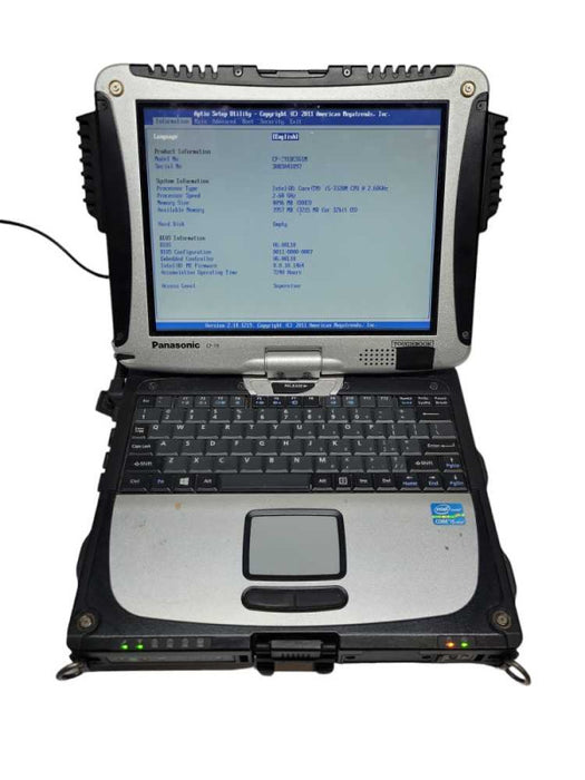 Panasonic Toughbook CF-19 - Core i5-3320M | 4GB RAM | NO HDD | CELL | PWR ADPTR