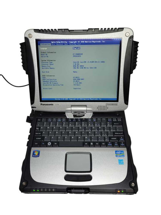 Panasonic Toughbook CF-19 - Core i5-2520M | 4GB RAM | NO HDD | CELL | PWR ADP %