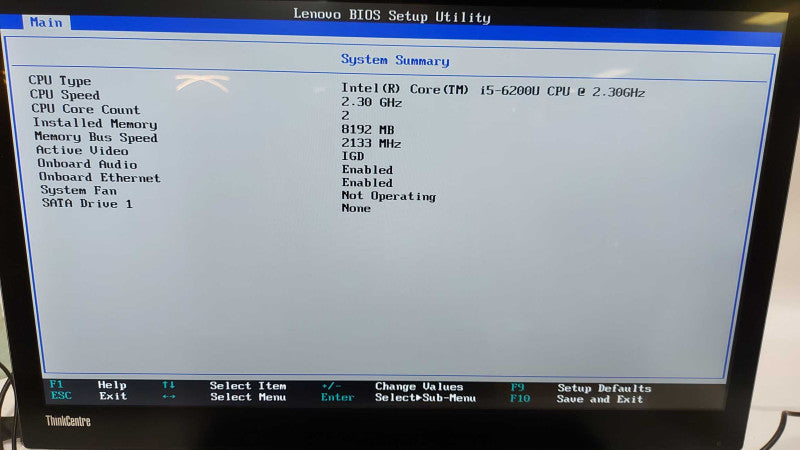 lenovo Thinkcentre x1 AiO i5-6200U @ 2.30ghz / 8gb ram / READ #