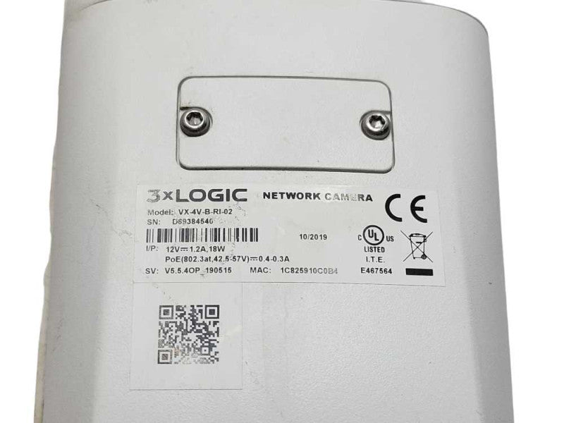 3xLogic VX-4V-B-RI-02 Network Camera, READ _