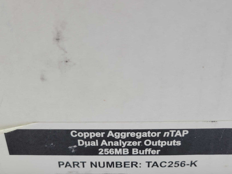 nTAP copper Aggregator Dual Analyzer Outputs 256MB Buffer _