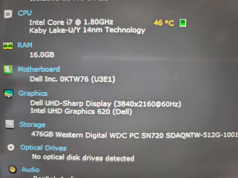 Dell XPS 13 9300 i7-1065G7, 16GB DDR3, 512GB m.2 4K Touch *READ