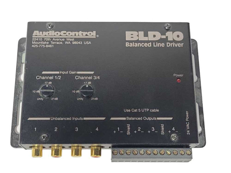 Audio Control BLD-10 Balanced Line Driver, READ _