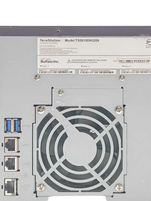 Buffalo TeraStation 5810DN 8-Bay Desktop NAS TS5810DN3208, READ _