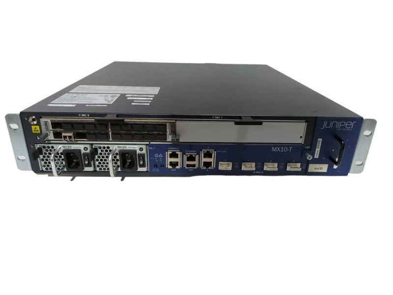 JUNIPER MX10-T Internet Router - 2x PSU - 1x Module MIC-3D-20GE-SFP #