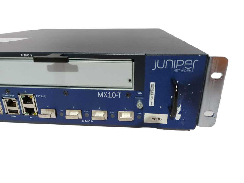 JUNIPER MX10-T Internet Router - 2x PSU - 1x Module MIC-3D-20GE-SFP #