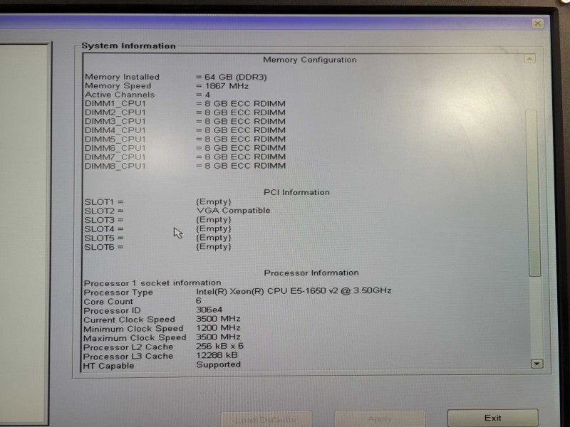 Dell Precision T3610 Xeon E5-1650 v2 @ 3.50GHz 64GB Ram QUADRO K4000 No HDD\\'s !