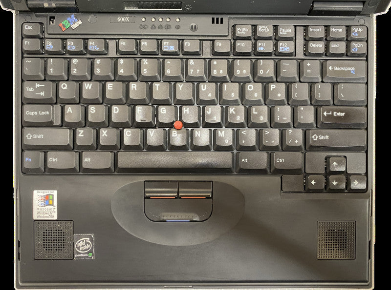 IBM ThinkPad 600X Vintage Laptop Intel Pentium III 500MHz With Power Adapter