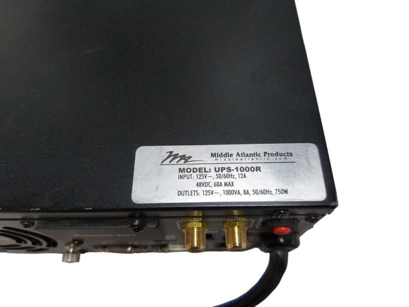 Middle Atlantic UPS-1000R 1000VA 750W 120V 2U rack-mountable UPS - READ Q#