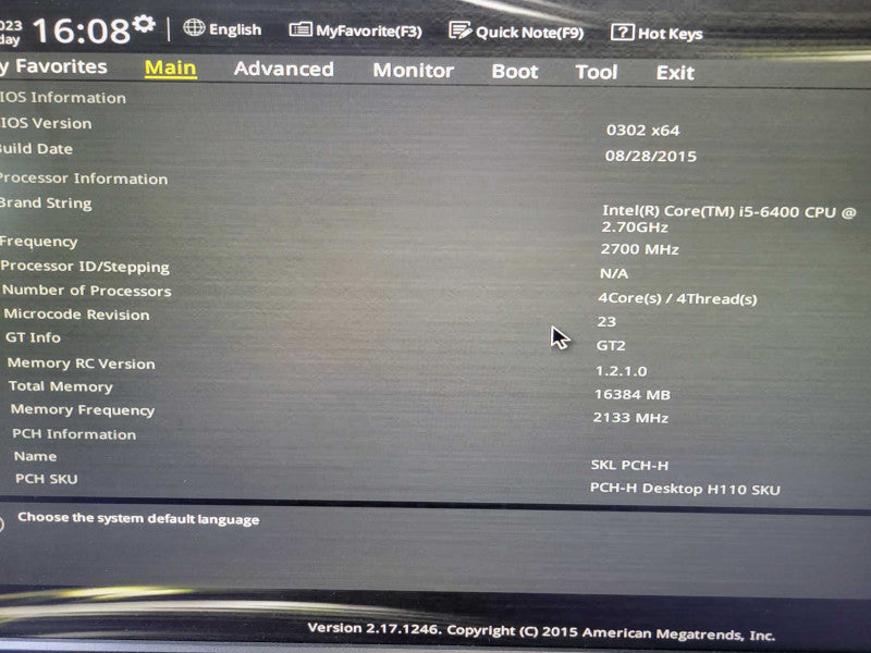 Custom ASUS - Core i5-6400 | 16GB RAM | 1TB HDD | IGPU |Wi-Fi %