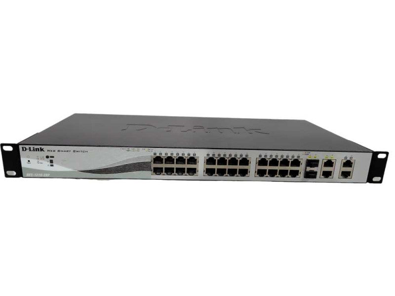 D Link DES 1210 28P Web Smart Switch 28 Port PoE Gigabit Network Switch V C1 !