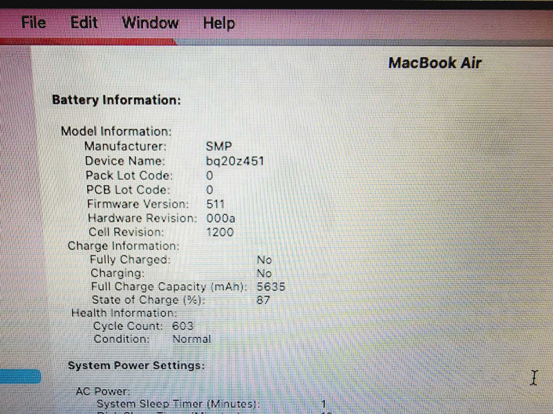 Apple Macbook Air 2015 13\\" Core i5-5250U @ 1.6GHz 4GB DDR3 500GB SSD (