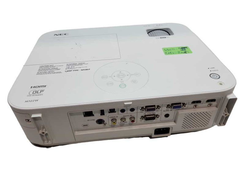 NEC NP-M322W 3200 Lumens DLP Projector (HDMI, VGA, WI-FI, LAN) &