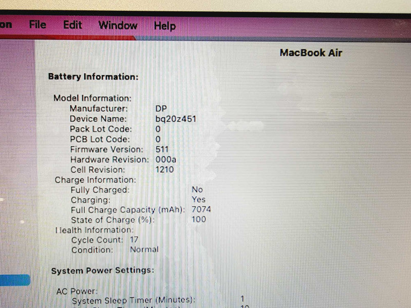 Apple Macbook Air 2017 13\\" Core i5-5350U @ 1.8GHz 8GB DDR3 250GB SSD (