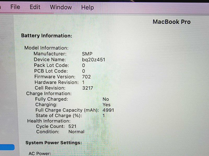 Apple Macbook Pro 2015 13\\" Core i5-5257U @ 2.7GHz 8GB DDR3 500GB SSD [Read] (
