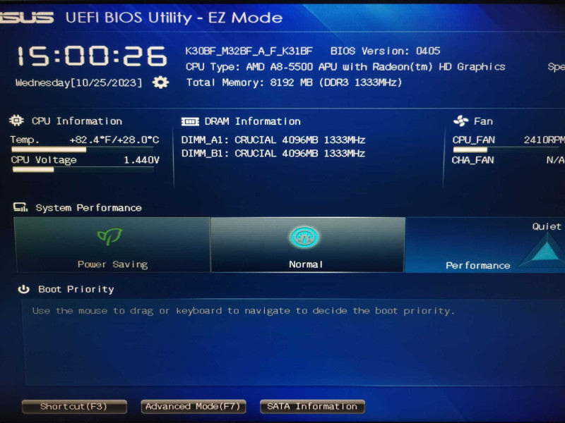 Custom ASUS - AMD A8-5500 @ 3.2Ghz |  8GB RAM | 1TB HDD %