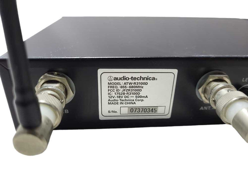 Audio-Technica ATW-R3100D 655-680MHzUHF Diversity Receiver Q$