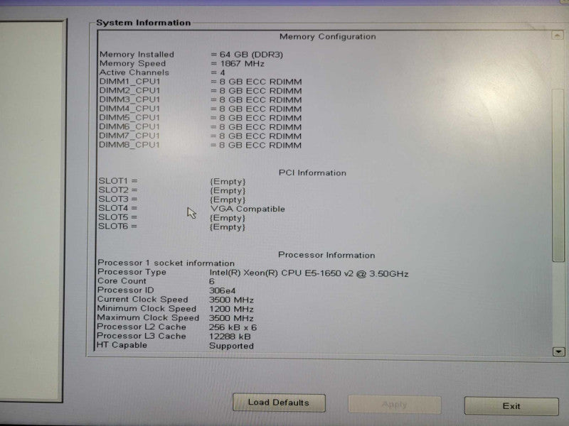 Dell Precision T3610 Xeon E5-1650 v2 @ 3.50GHz 64GB Ram QUADRO K4000 No HDD\\'s !