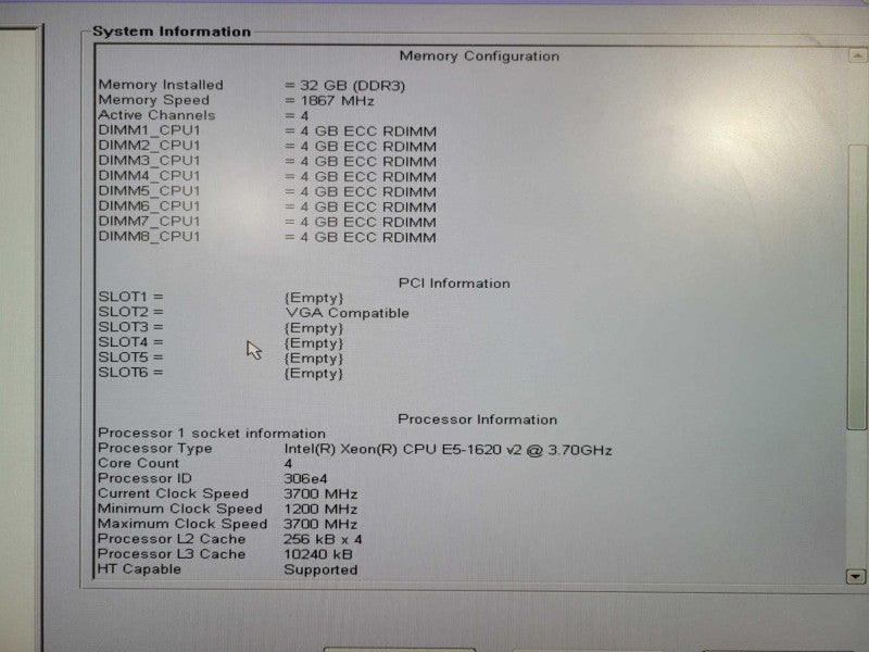 Dell T3610 Workstation XEON E5-1620 V2 @ 3.7 GHz 32GB RAM QUADRO K4000 !