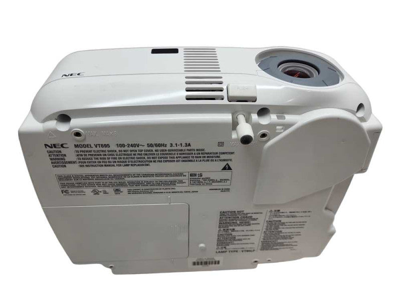 NEC VT695 Projector Multimedia Data 1080i 1024x768 VGA DVI RCA S-Video &