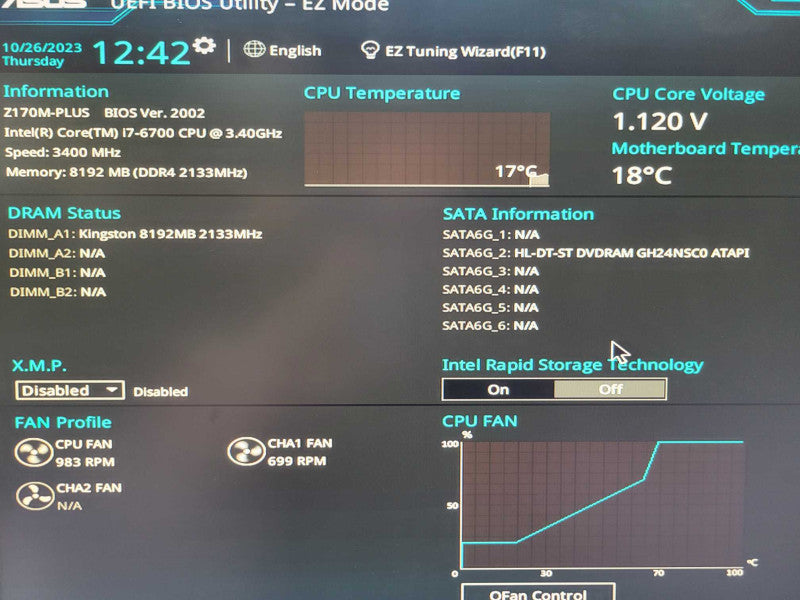 Intel Core i7-6700 | ASUS Z170M-PLUS | 8GB RAM %