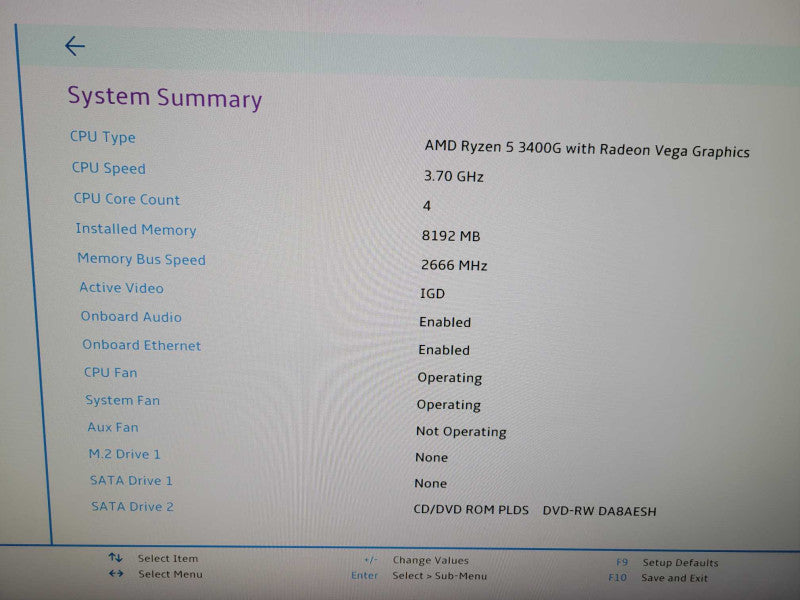 Lenovo IdeaCentre 510A - AMD Ryzen 5 3400G / Vega | 8GB RAM | NO HDD | Wi-Fi