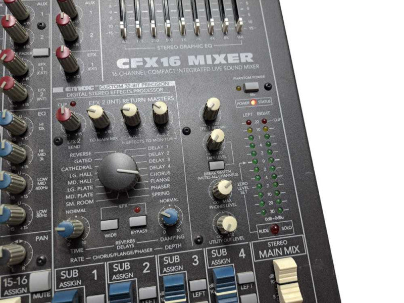 Mackie CFX16 16-Channel Compact Integrated Live Mic / Line Mixer Console )