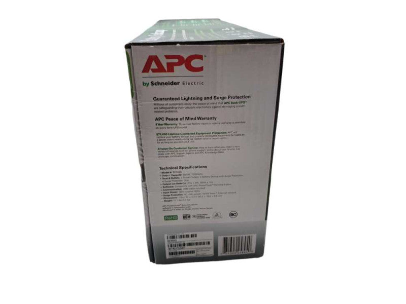 Brand New | APC Battery Backup | BACK-UPS ES 550 BE550G 8 Outlets 330W Q)