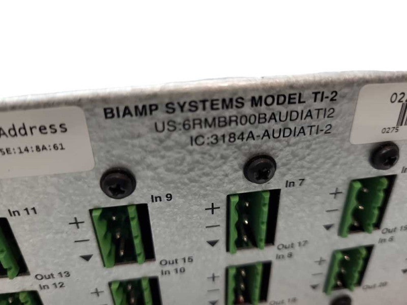 BIAMP Systems Audia Flex Model TI-2 Digital Audio Processor &