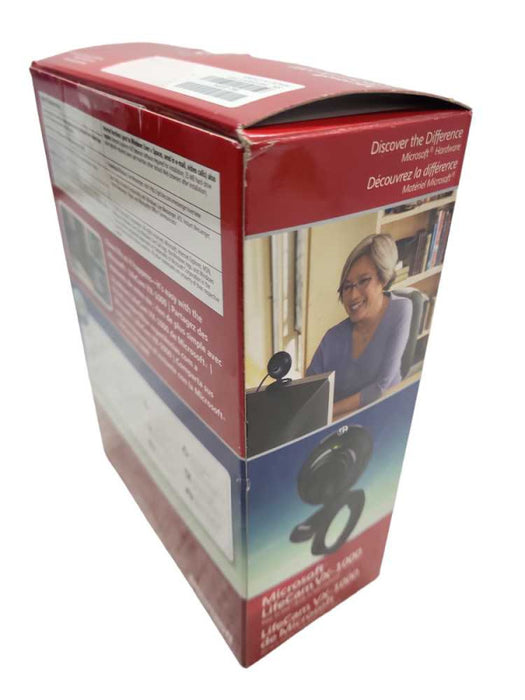 MICROSOFT WEBCAM LIFECAM VX 1000 PC CAMERA BLACK MODEL USB G5-2 &