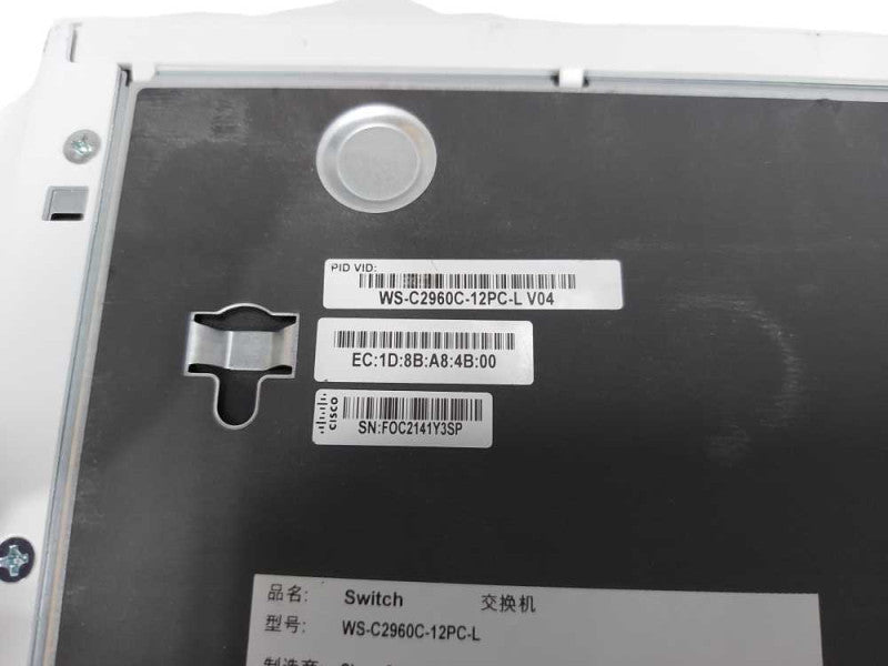 CISCO WS-C2960C-12PC-L 12 PORT CATALYST PoE SWITCH FACT RESET #