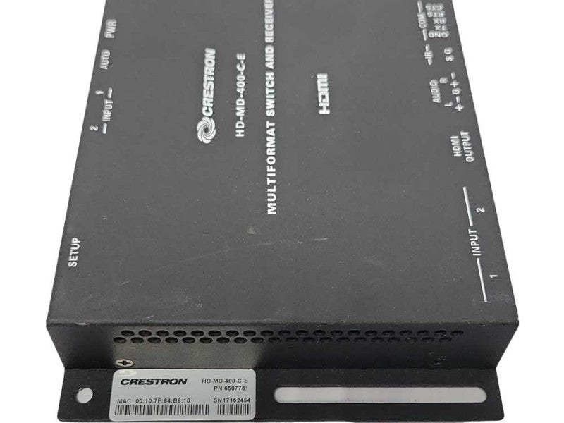 Crestron HD-MD-400-C-E Multiformat Switch and Receiver, READ _
