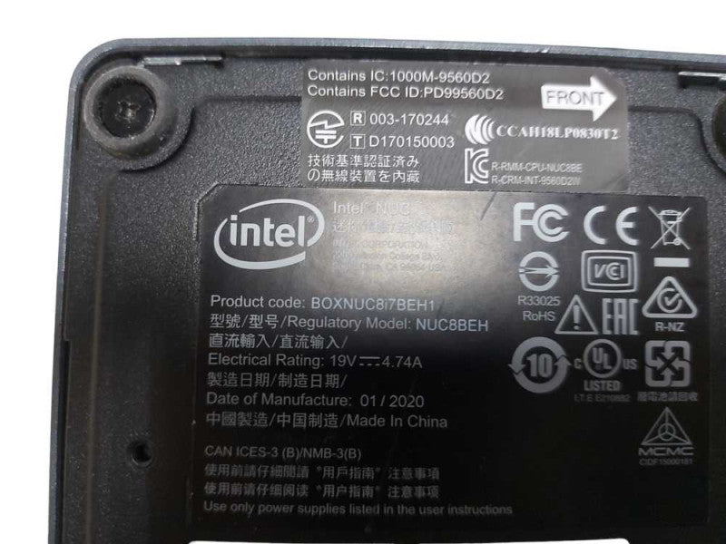 Intel NUC BOXNUC8i7BEH1 - i7 8th gen - 4gb ram - READ #