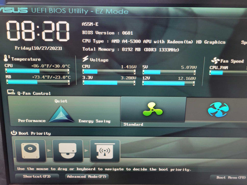 AMD A4-5300 @ 3.4Ghz | ASUS A55M-E | 8GB RAM | 1TB HDD %
