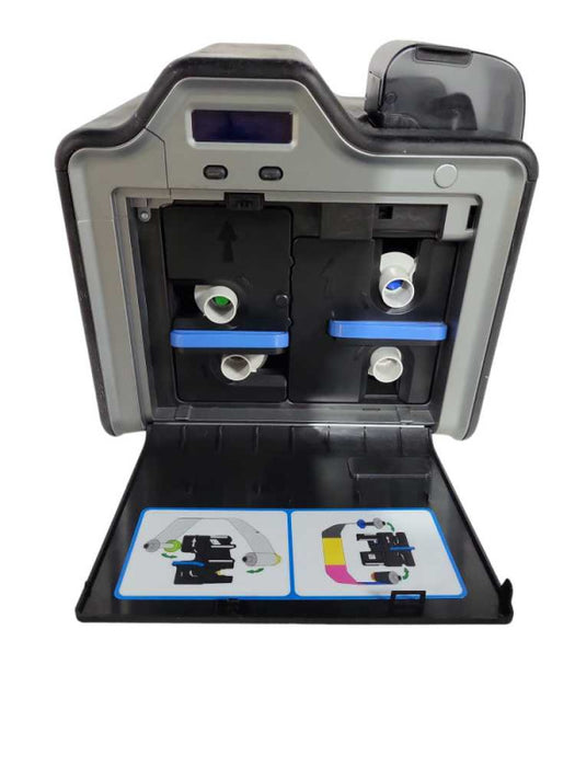 Fargo HDP5000 B1420614 Dual Side ID Card Printer and Laminator Card Count !