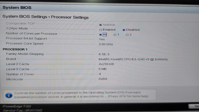 Dell PowerEdge T130 Xeon E3-1240 V5 @ 3.50ghz / 16gb ram / H330 Raid #