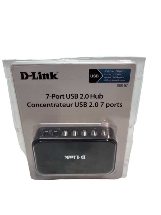 D-Link 7 Port USB 2.0 Hub â Plug and Play, Fast Charge, Portable and Compact  &