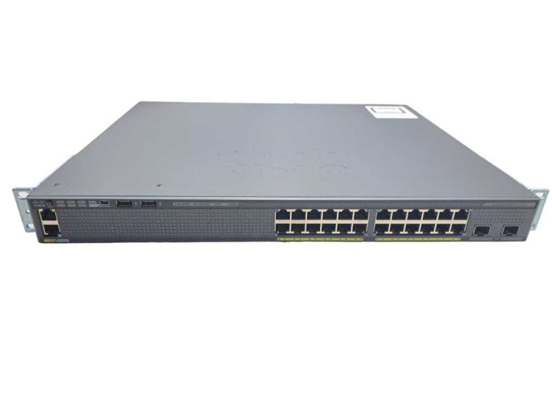 Cisco WS-C2960X-24PD-L | 24 Port GigE PoE+ 370W Switch 2x 10G SFP+ w/ Stack )