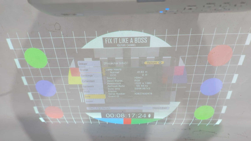 Epson BrightLink 685Wi 3LCD WXGA Projector 3500 Lumens 4140 Lamp Hours #