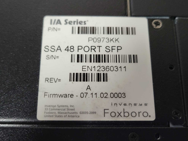 Enterasys Matrix SSA Chassis 48-Port Switch SSA-G1018-0652, READ _