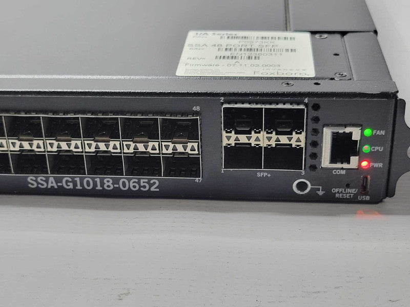 Enterasys Matrix SSA Chassis 48-Port Switch SSA-G1018-0652, READ _