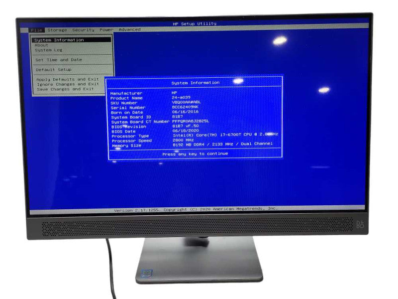 HP Pavilion Touch AiO 24-a039 24\\" i7-6700T @ 2.8GHz 8GB DDR4 1TB HDD $