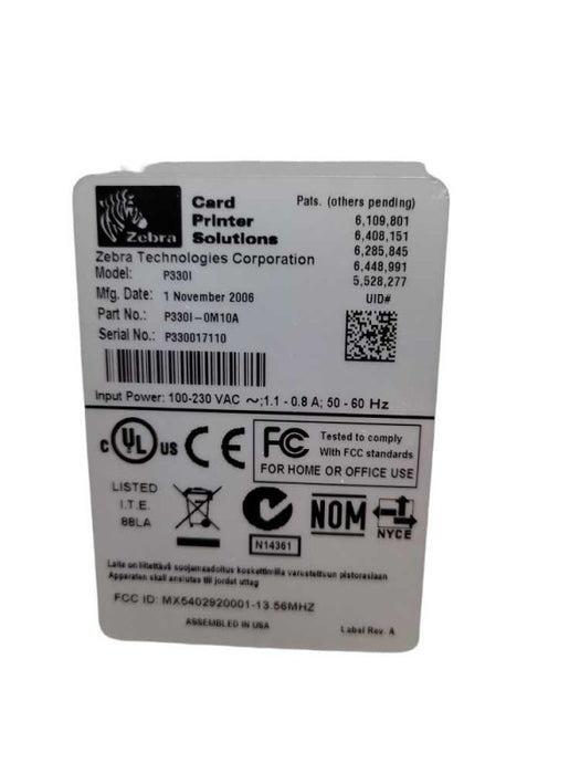 Zebra P330 ID Card Printer