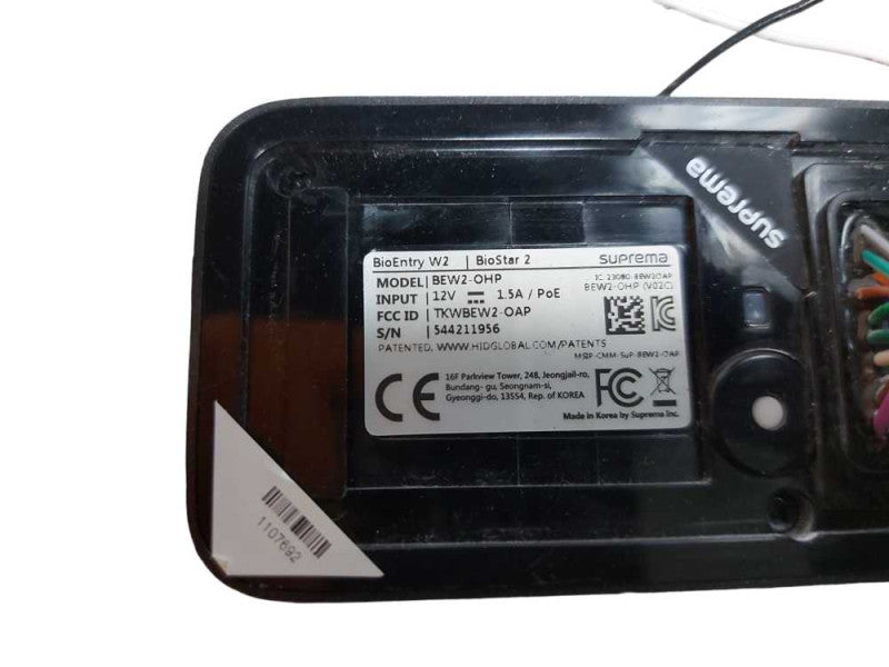 BioEntry W2 Biostar 2 BEW2-OHP Outdoor Multi-Class Card Fingerprint Reader #