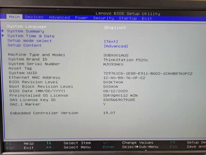 Lenovo ThinkStation P520c Xeon W-2133 3.60GHz 8GB DDR4 2X 3.5\\" HDD Trays Q_