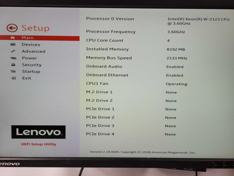 Lenovo ThinkStation P520c Xeon W-2133 3.60GHz 8GB DDR4 2X 3.5\\" HDD Trays Q_
