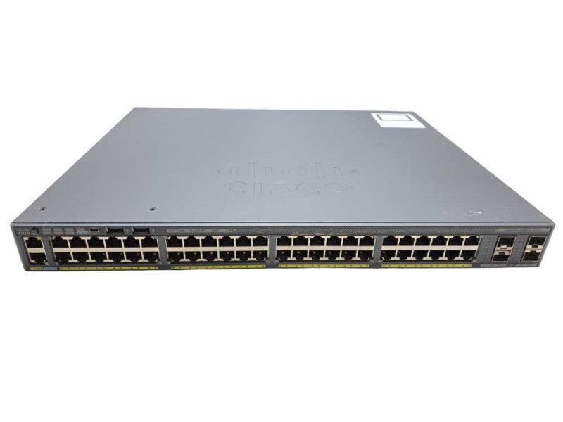 Cisco WS-C2960X-48LPS-L 48 Port GigE PoE+ Switch 370W 4x SFP )